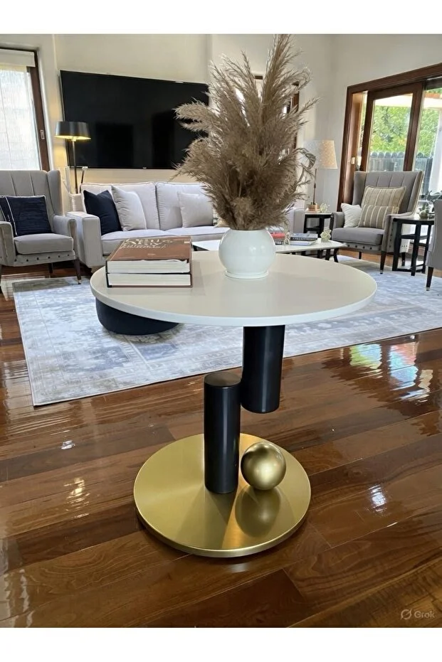 Metal Yan sehpa orta sehpa 2